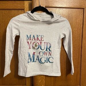 Carter's Grey Kids Shirt Hoodie - Make Your Own Magic. Size 8/8A